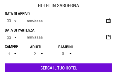 Cerca il tuo hotel in Sardegna